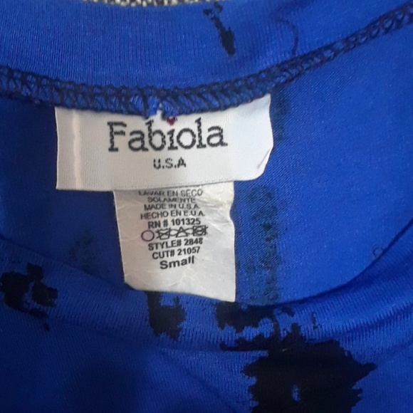 Women's top Blue and Black Size S - Picture 3 of 3